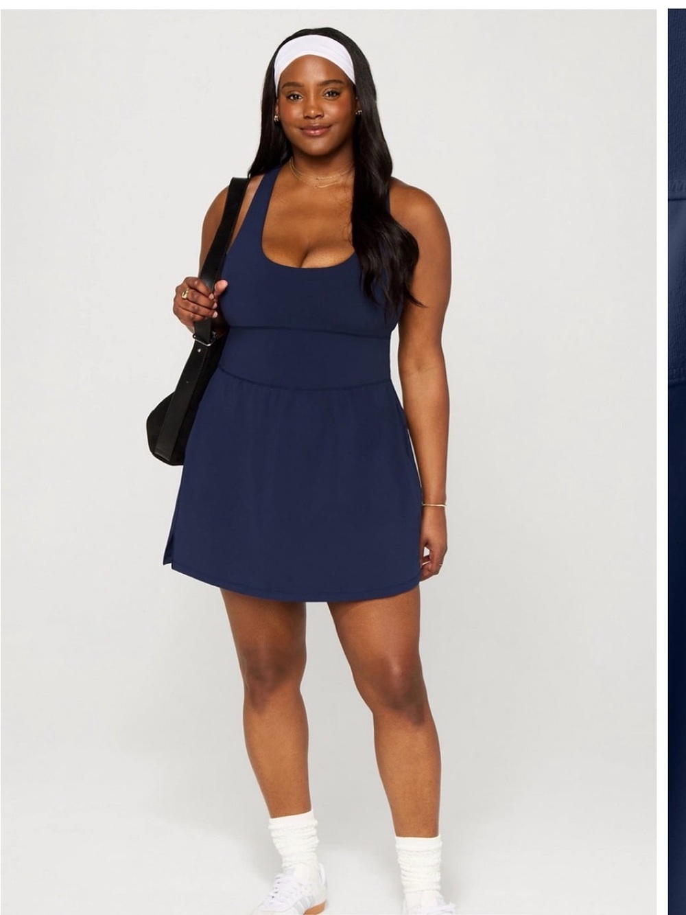 Fabletics Plus Size 2X Short Navy Define Performance Dress Classic Mini 18 20